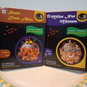 Snack Combo - Dum Aloo + Millet Nut Mixture | Ready to Eat | Steamy Amours